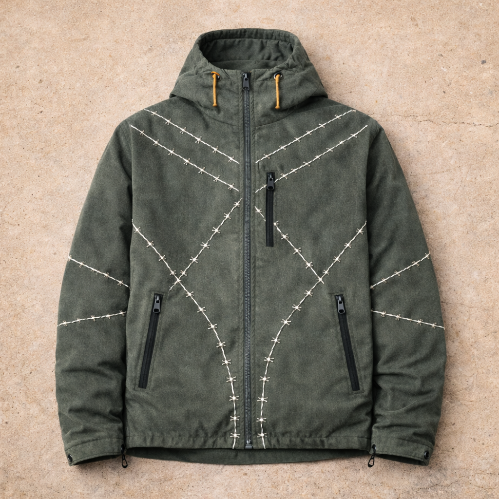 No Man's Land – Barbed Stitch Hooded Jacket – Vagabond Climbing