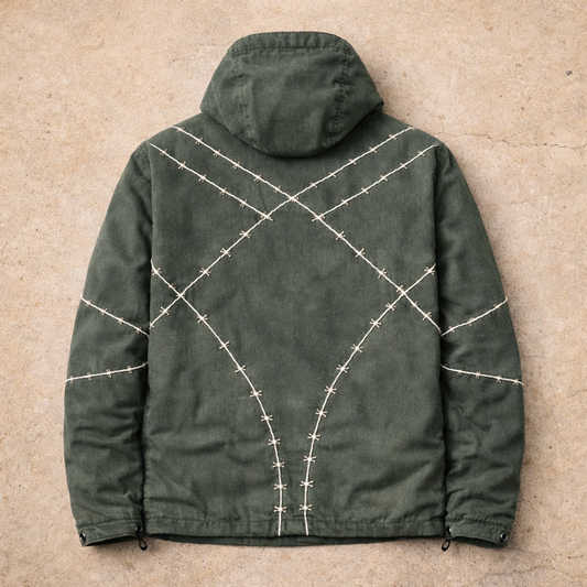 No Man’s Land – Barbed Stitch Hooded Jacket