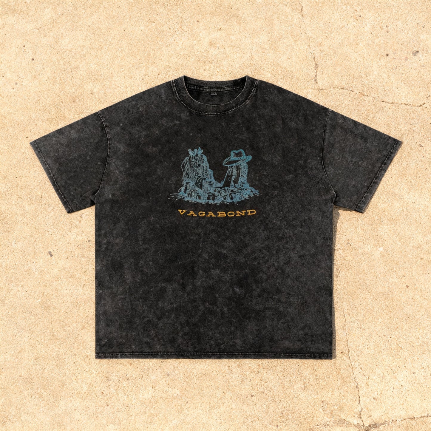 Under Desert Skies - Snow Washed Oversized Tee