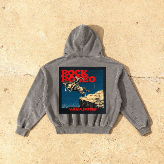 Rock Rodeo - Frayed & Enzyme Washed Hoodie