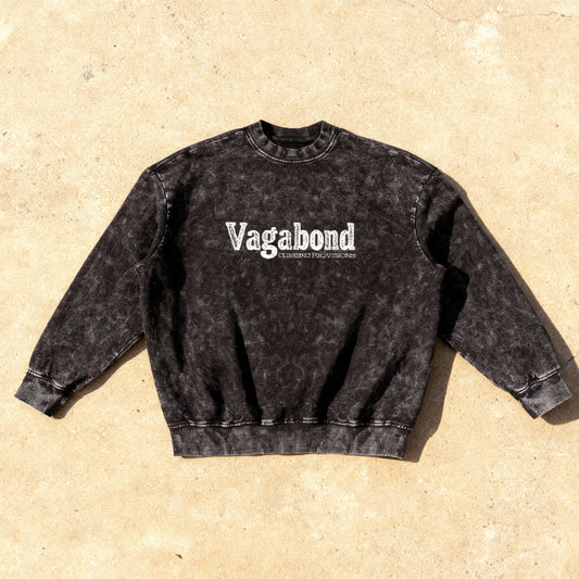 A Vagabond Greeting - Snow Washed Sweatshirt