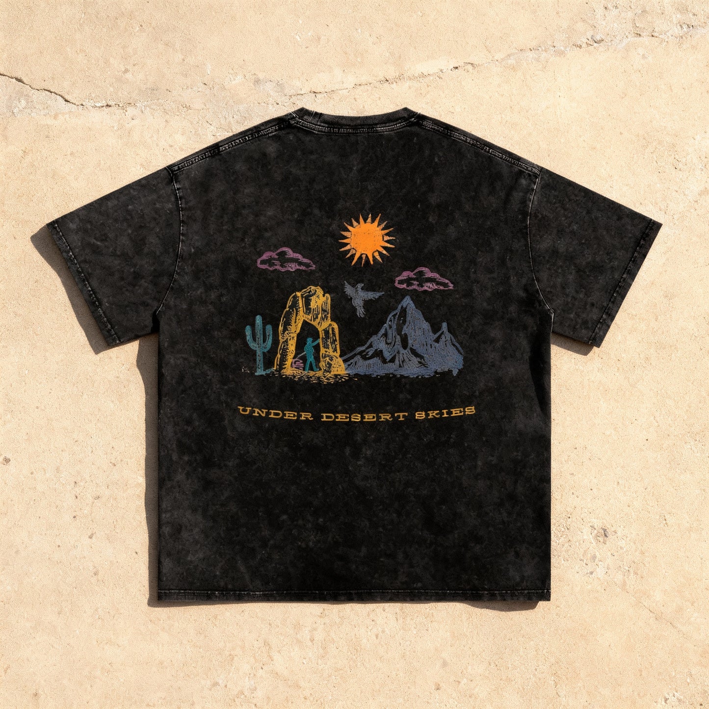 Under Desert Skies - Snow Washed Oversized Tee
