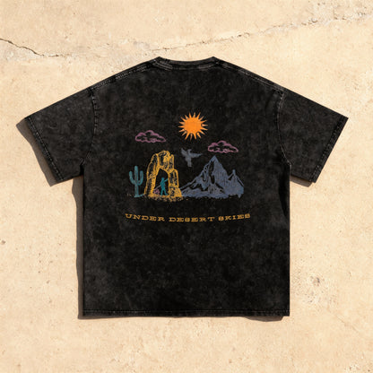 Under Desert Skies - Snow Washed Oversized Tee