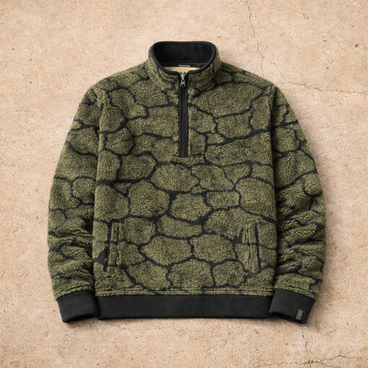 Greenstone – Sherpa Fleece Quarter Zip