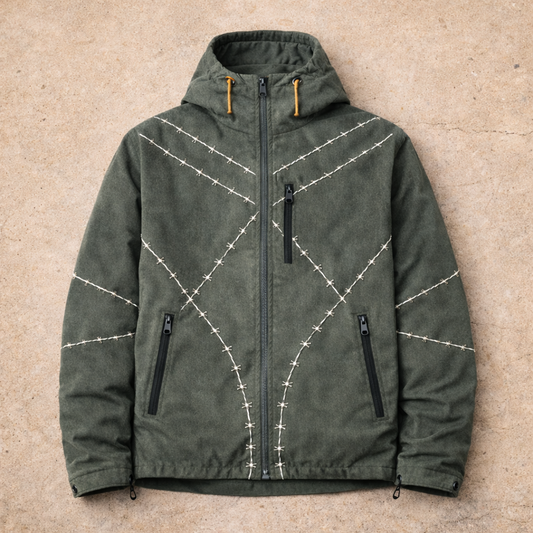 No Man’s Land – Barbed Stitch Hooded Jacket