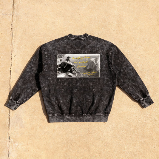 A Vagabond Greeting - Snow Washed Sweatshirt